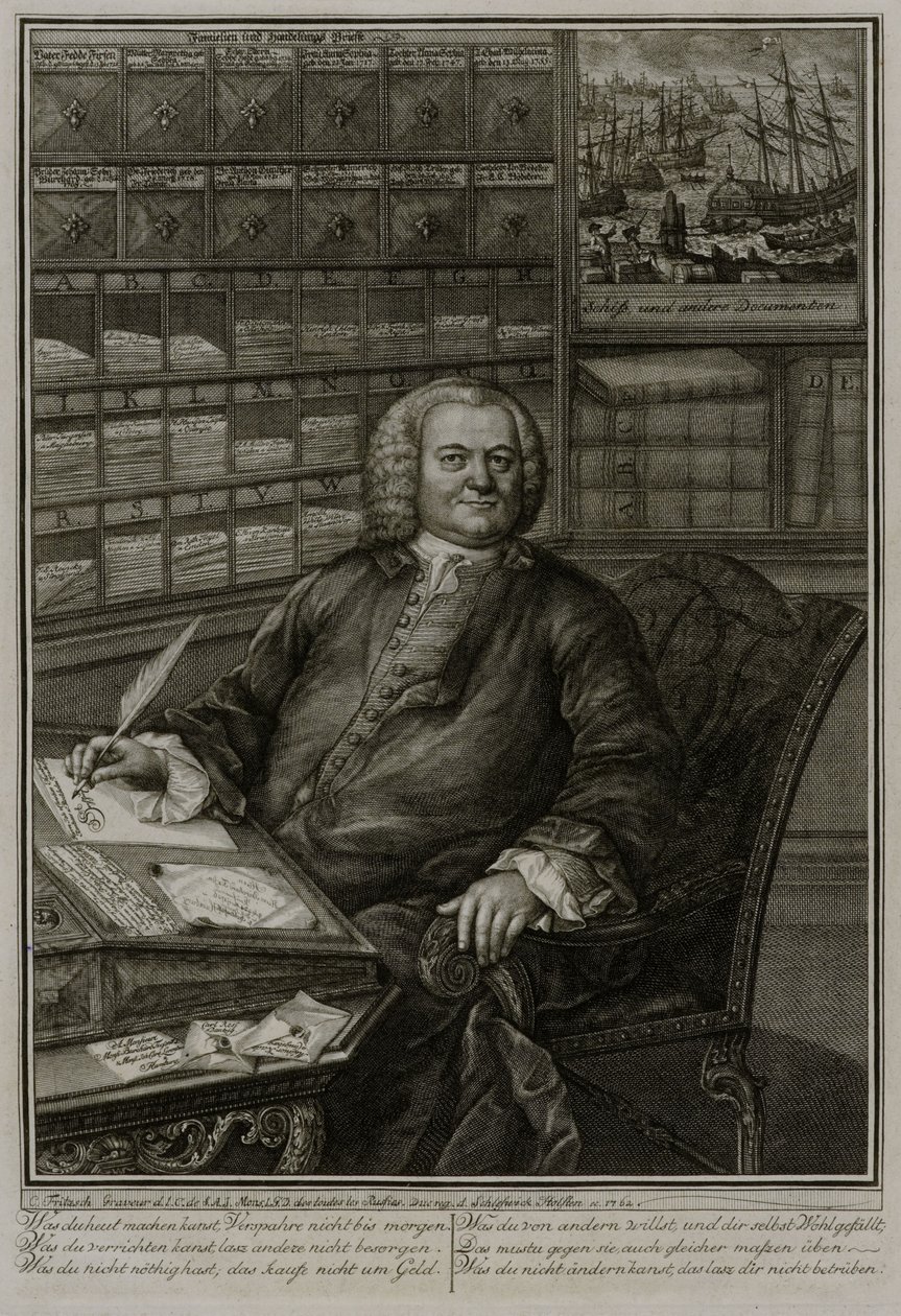 Porträt von Burchard Fixen von Christian Fritzsch