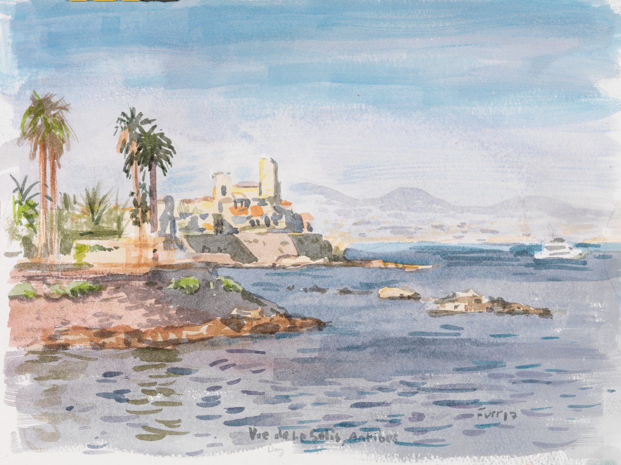 Antibes, 2017 (Aquarell) von Christian Furr
