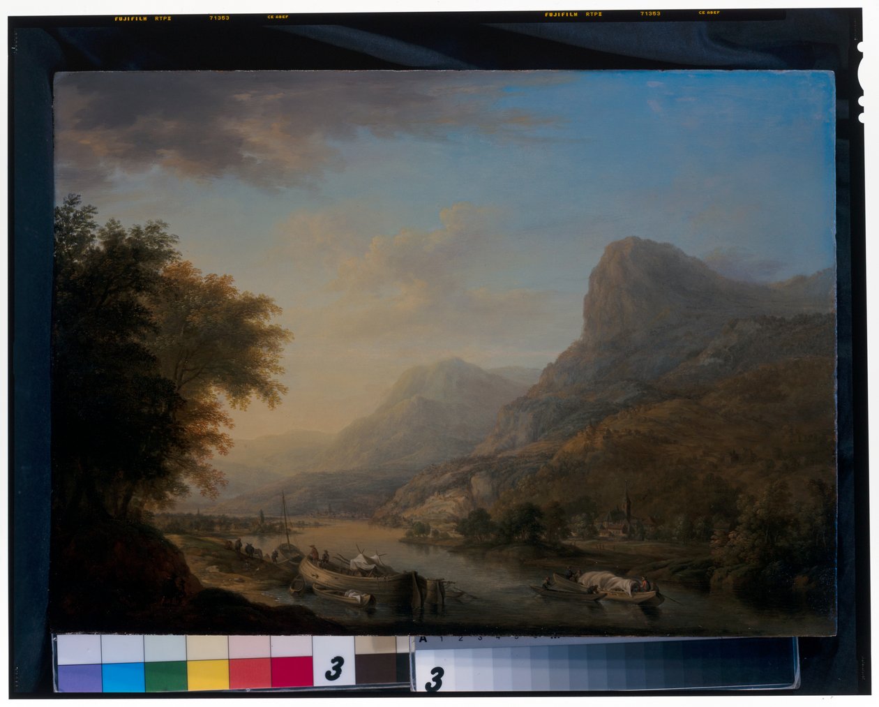 Gebirgige Flusslandschaft von Christian Georg the Elder Schuetz