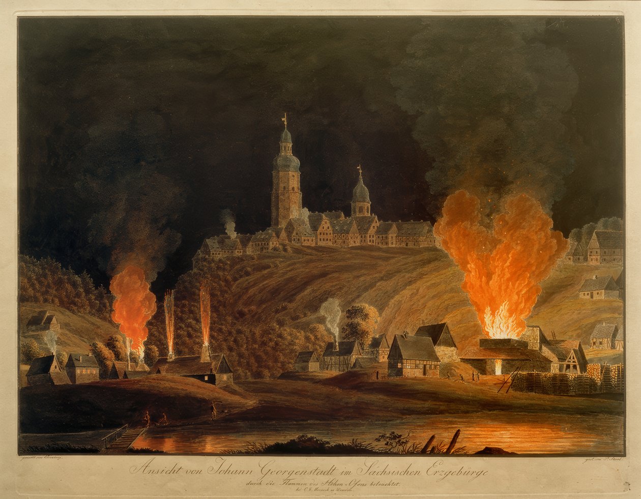 Ansicht Johanngeorgenstadt von Christian Johann Oldendorp