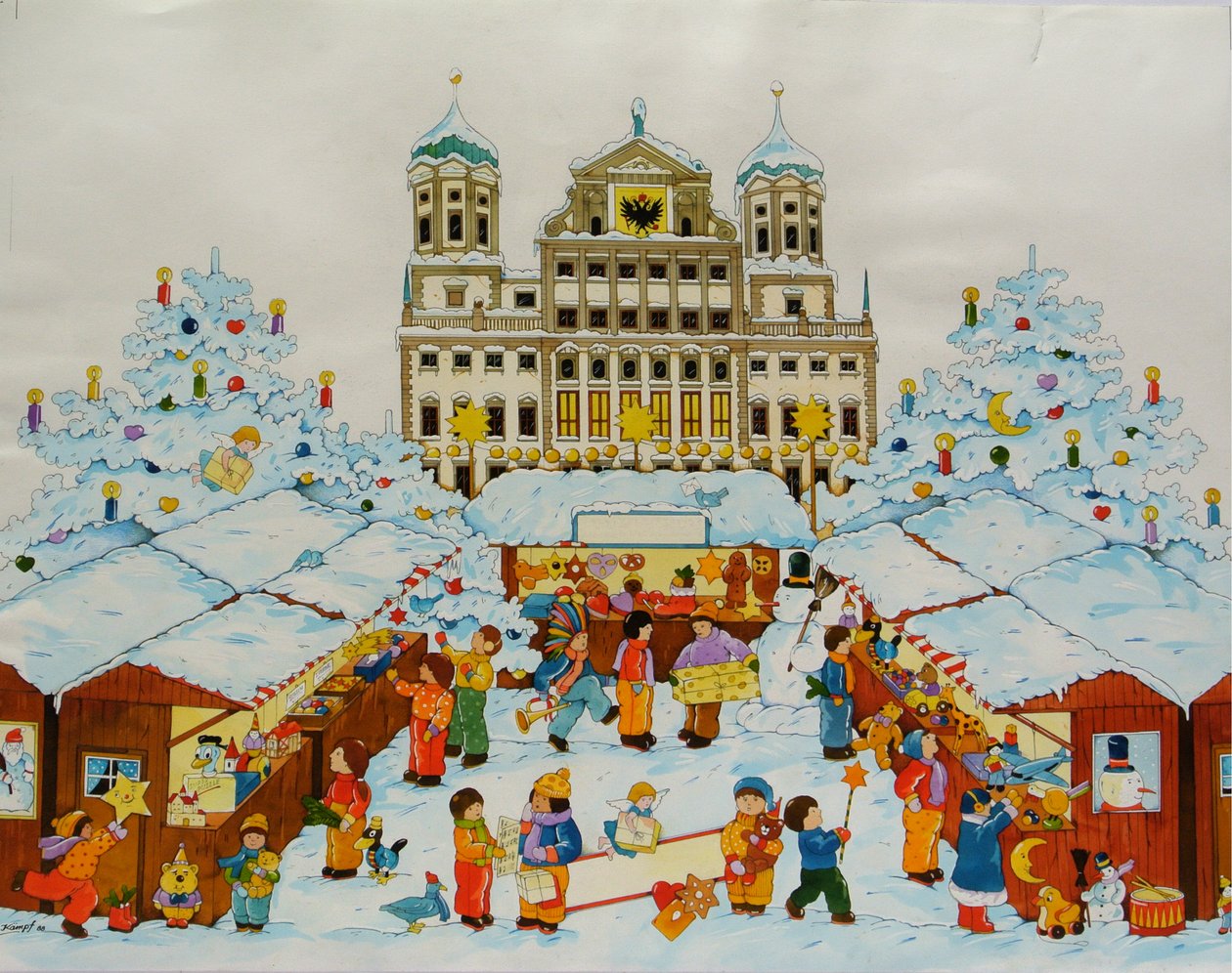 Weihnachtsmarkt (Altstadt Augsburg) von Christian Kaempf