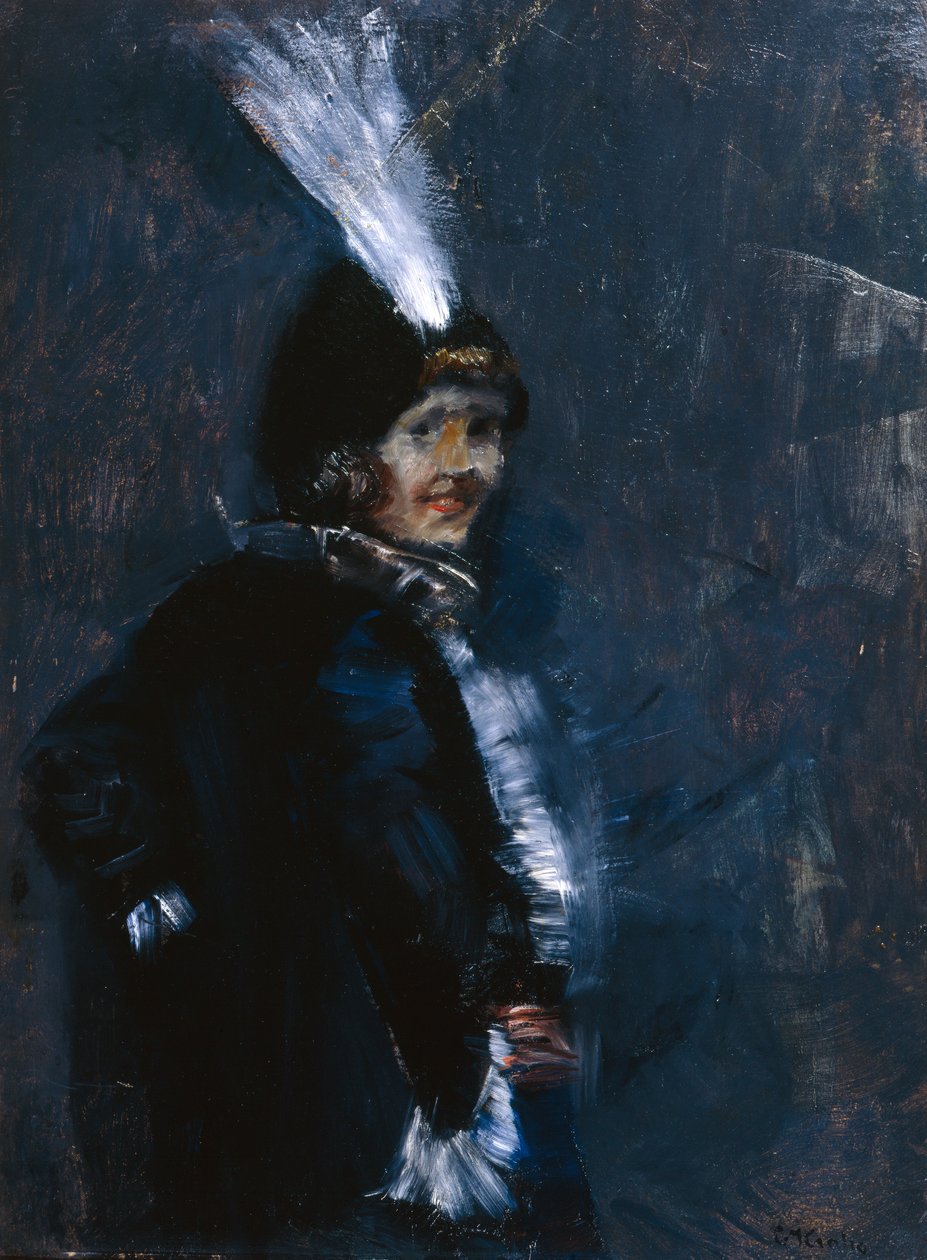 Dann auf Wiedersehen (Öl auf Leinwand) von Christian Krohg