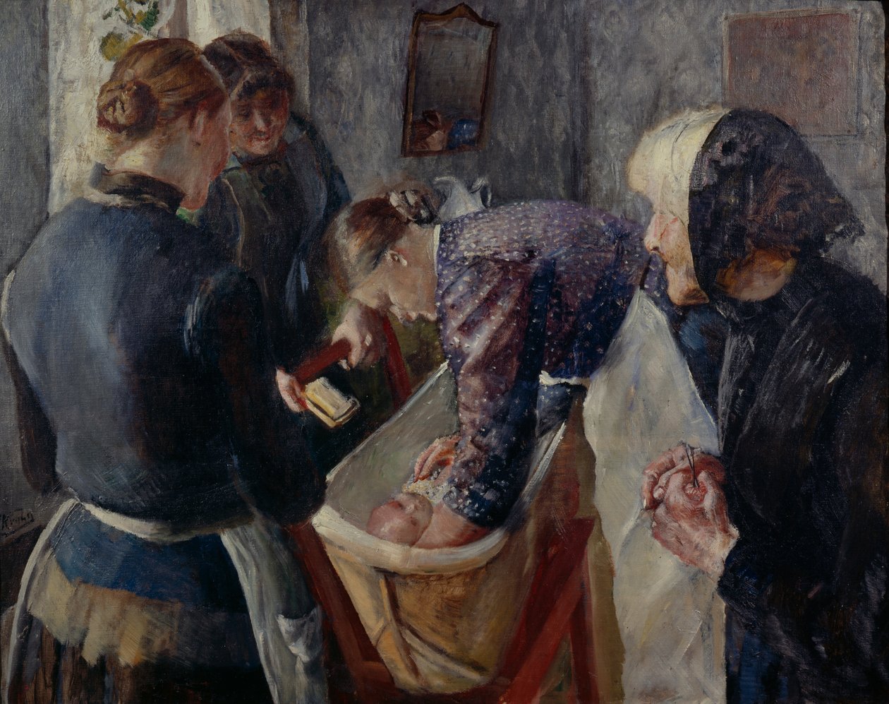 In der Badewanne von Christian Krohg