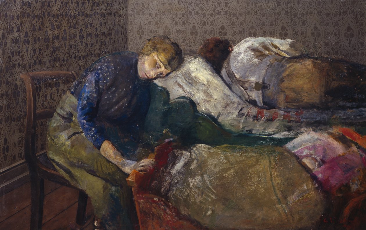 Schlafender Fischer, Skagen von Christian Krohg