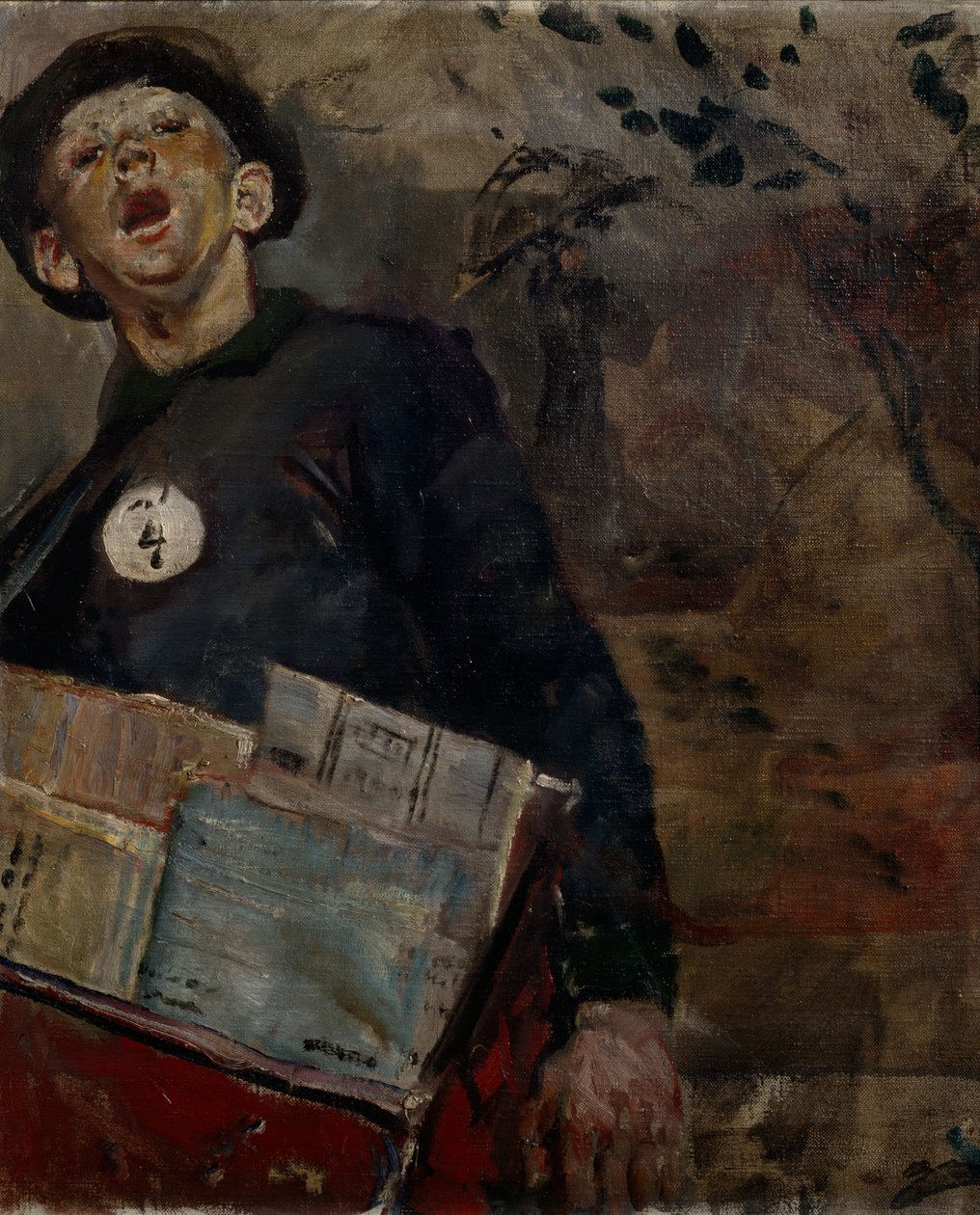 Der Zeitungsjunge von Christian Krohg