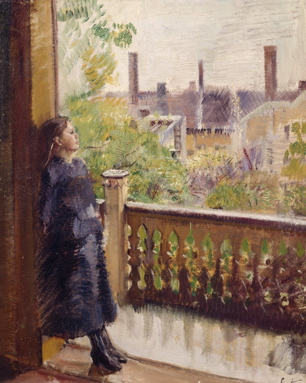 Die Veranda in Grønnegate von Christian Krohg