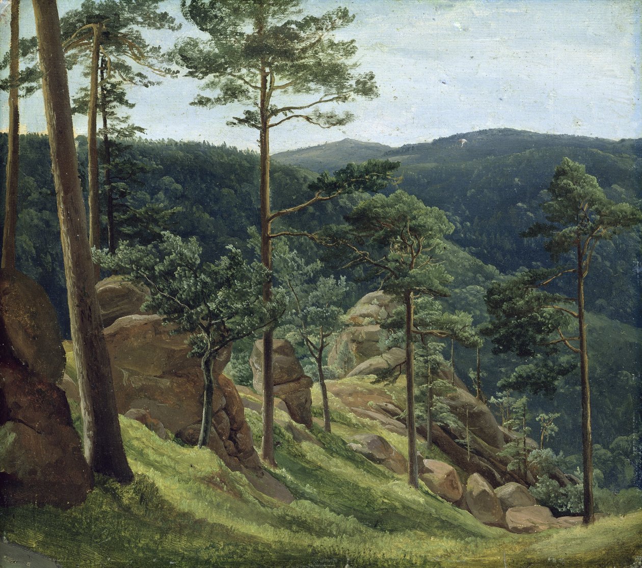 Ansicht des Brockens von Christian Morgenstern