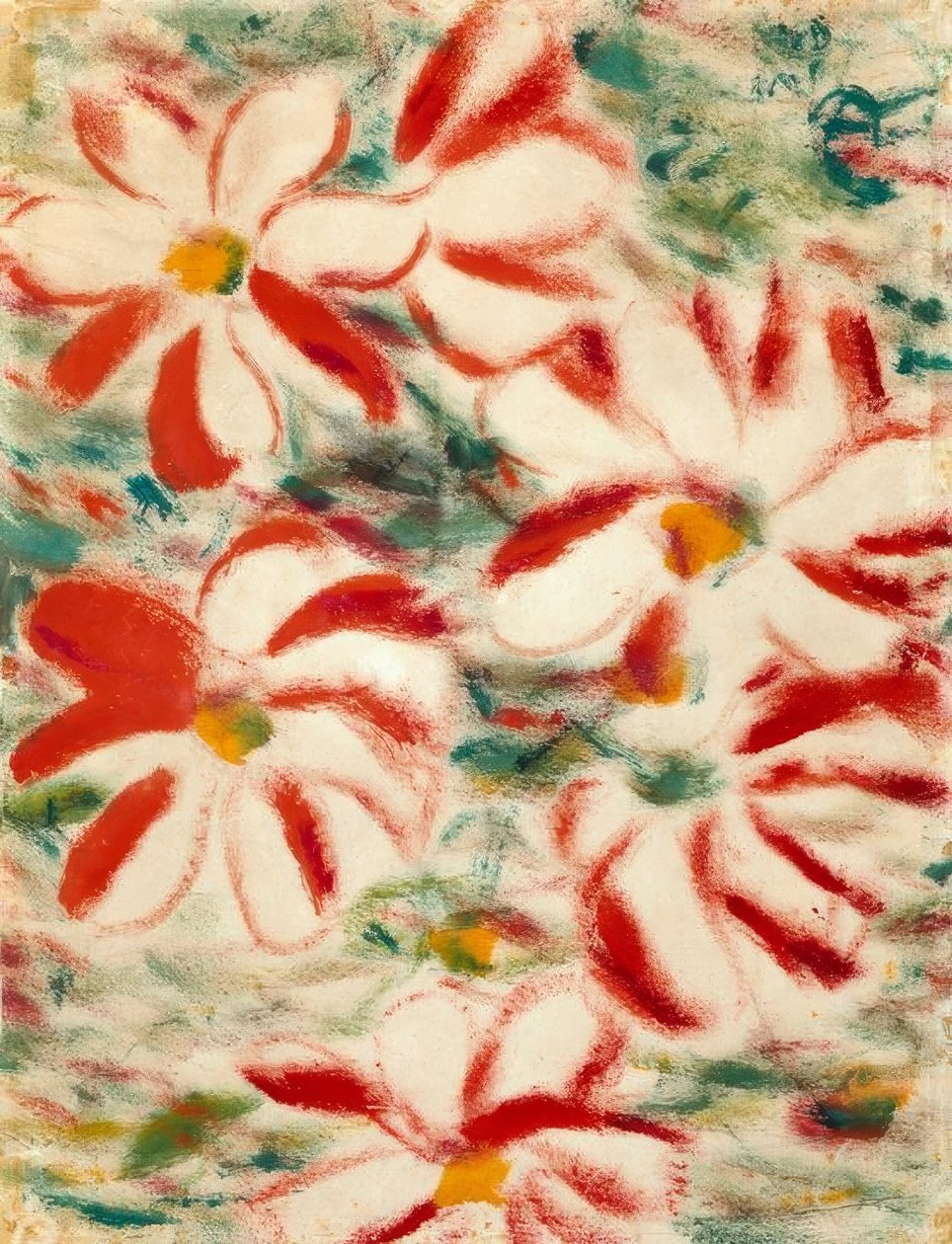 Rote Blüten von Christian Rohlfs
