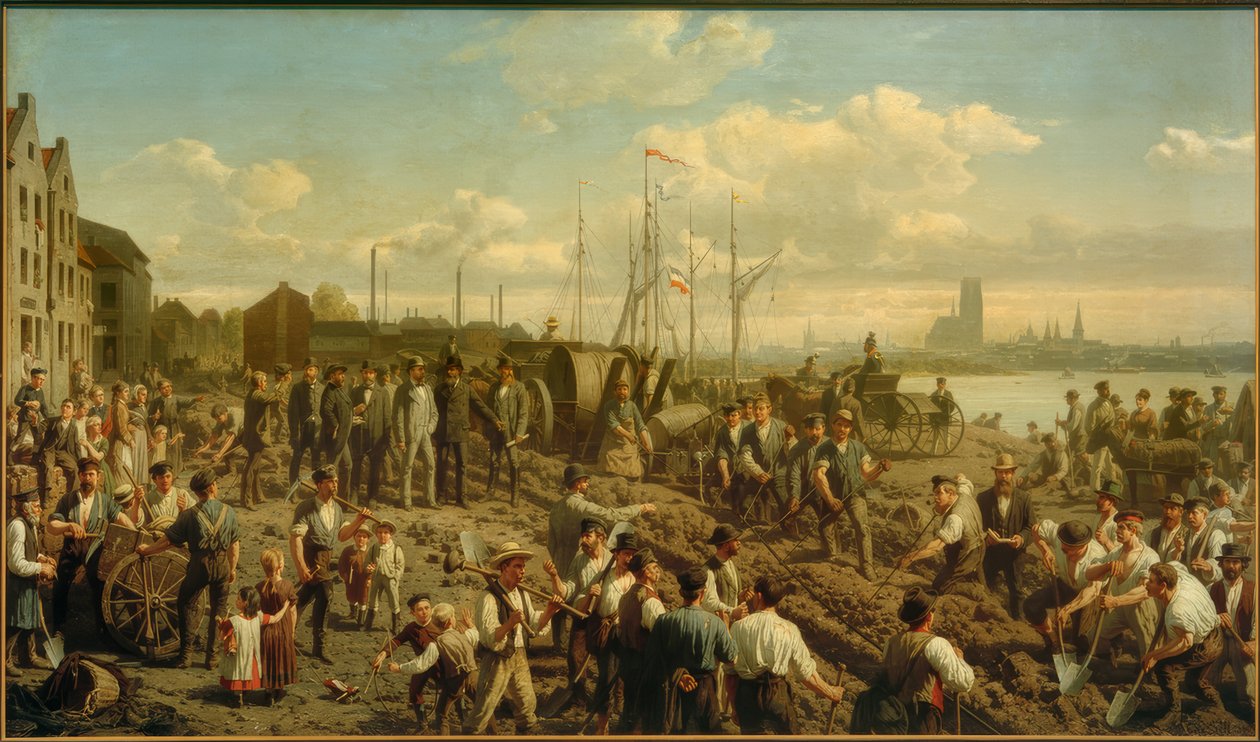 Verlegung eines Telegraphenkabels 1878 von Christian Sell