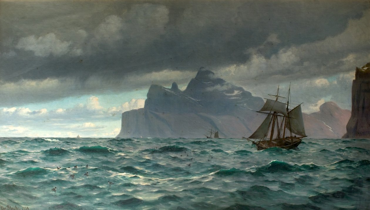 Kap Nord, Island, 1884 von Christian Vigilius Blache