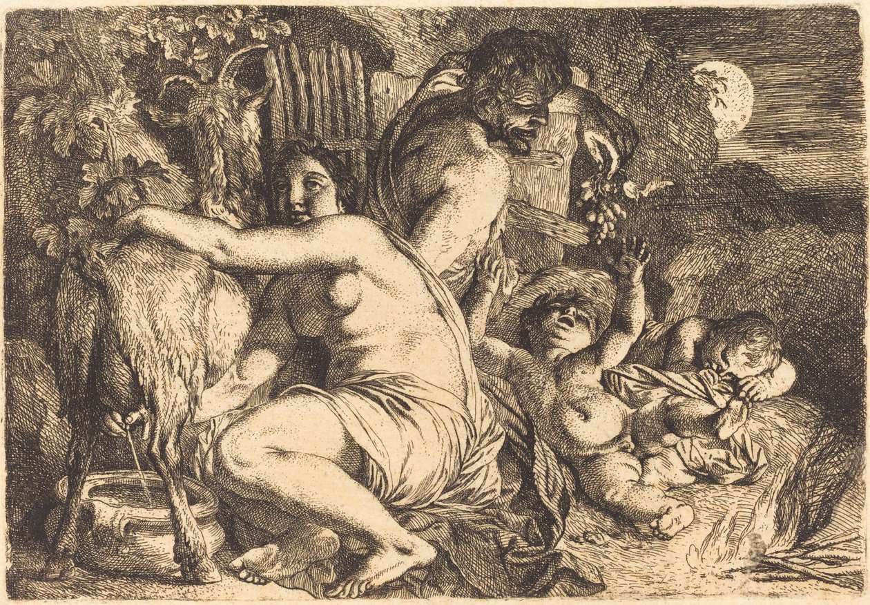 Die Familie des Satyrs von Christian Wilhelm Ernst Dietrich