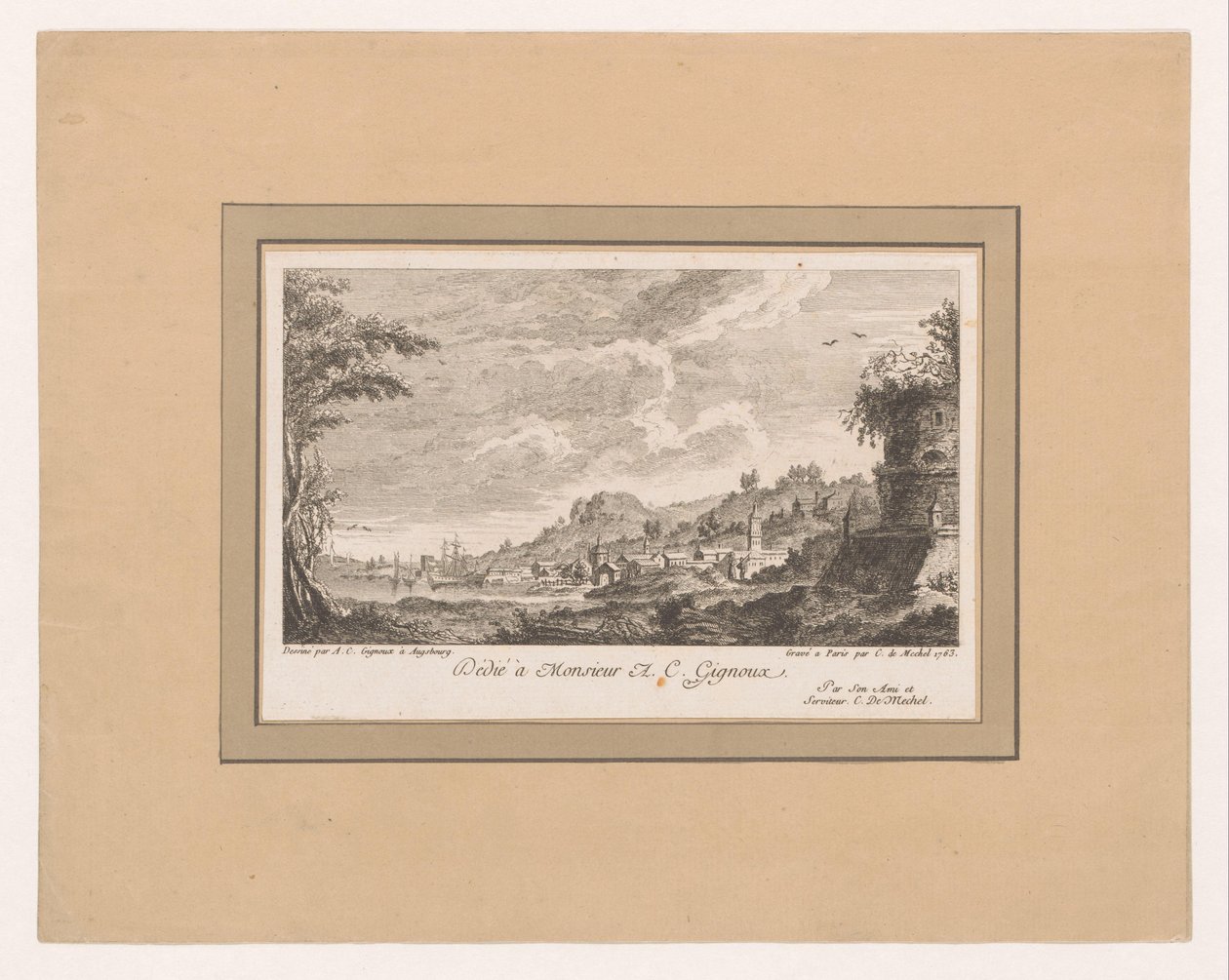 Ansicht von Augsburg von Christian von Mechel