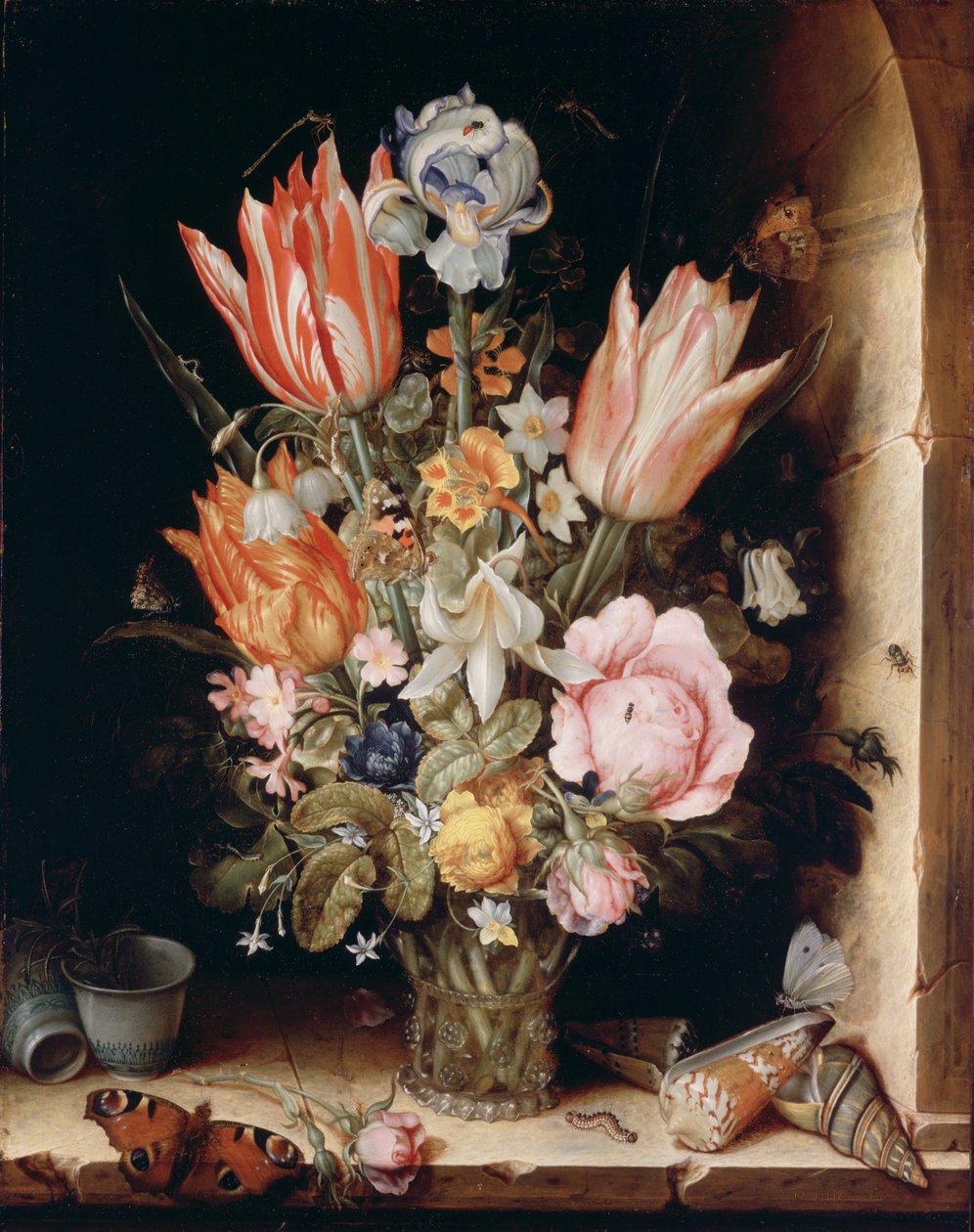 Stillleben mit Blumen in einer Vase von Christoffel van den Berghe