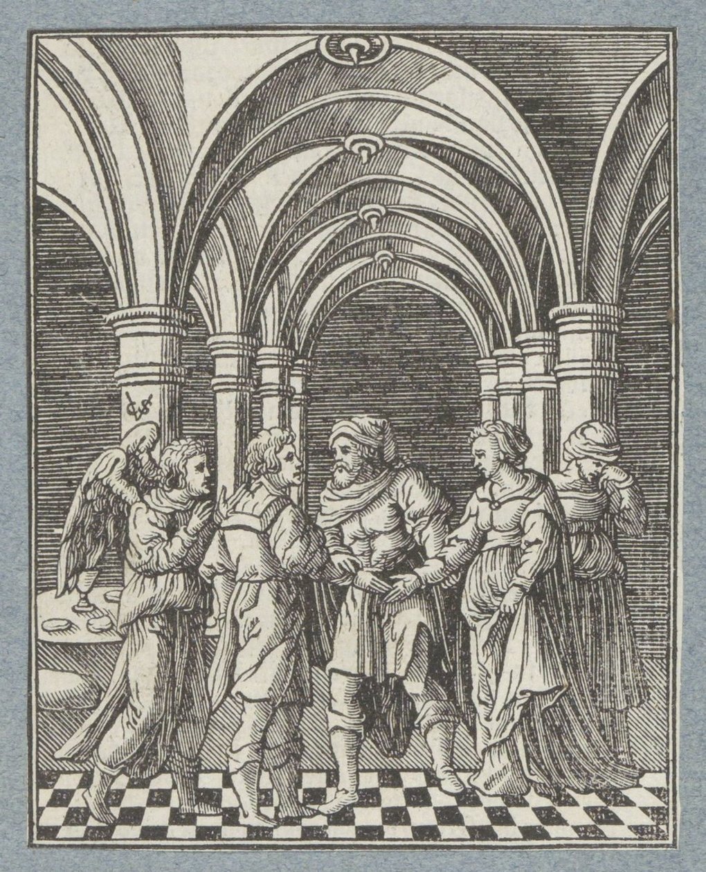 Hochzeit von Tobias und Sara von Christoffel van Sichem (II)