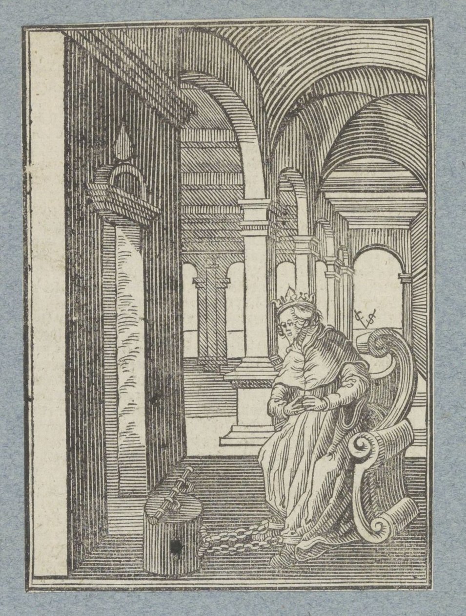 Manasse im Gefängnis von Christoffel van Sichem (II)