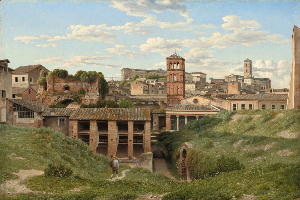 Ansicht der Cloaca Maxima, Rom von Christoffer Wilhelm Eckersberg
