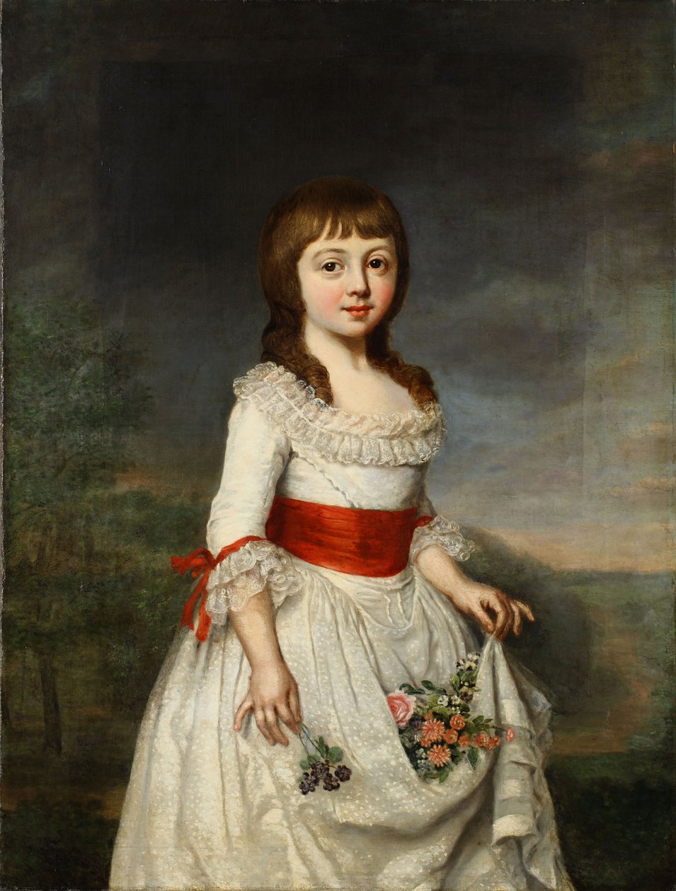 Porträt von Herzogin Charlotte Frederica von Mecklenburg-Schwerin als Kind von Christoph Friedrich Reinhold Lisiewski