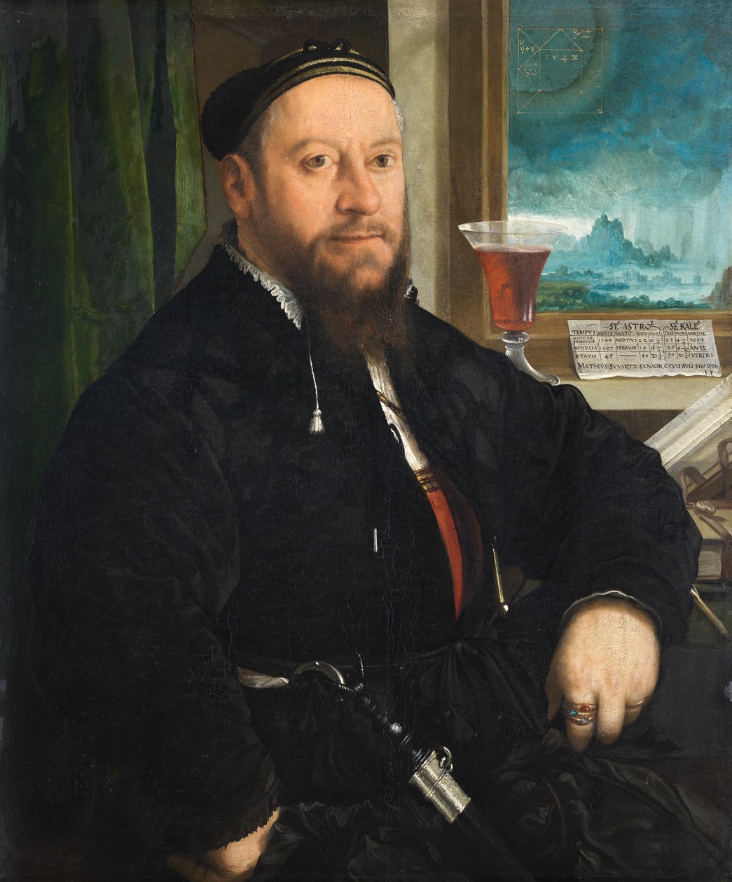 Porträt von Matthäus Schwarz von Christoph Amberger