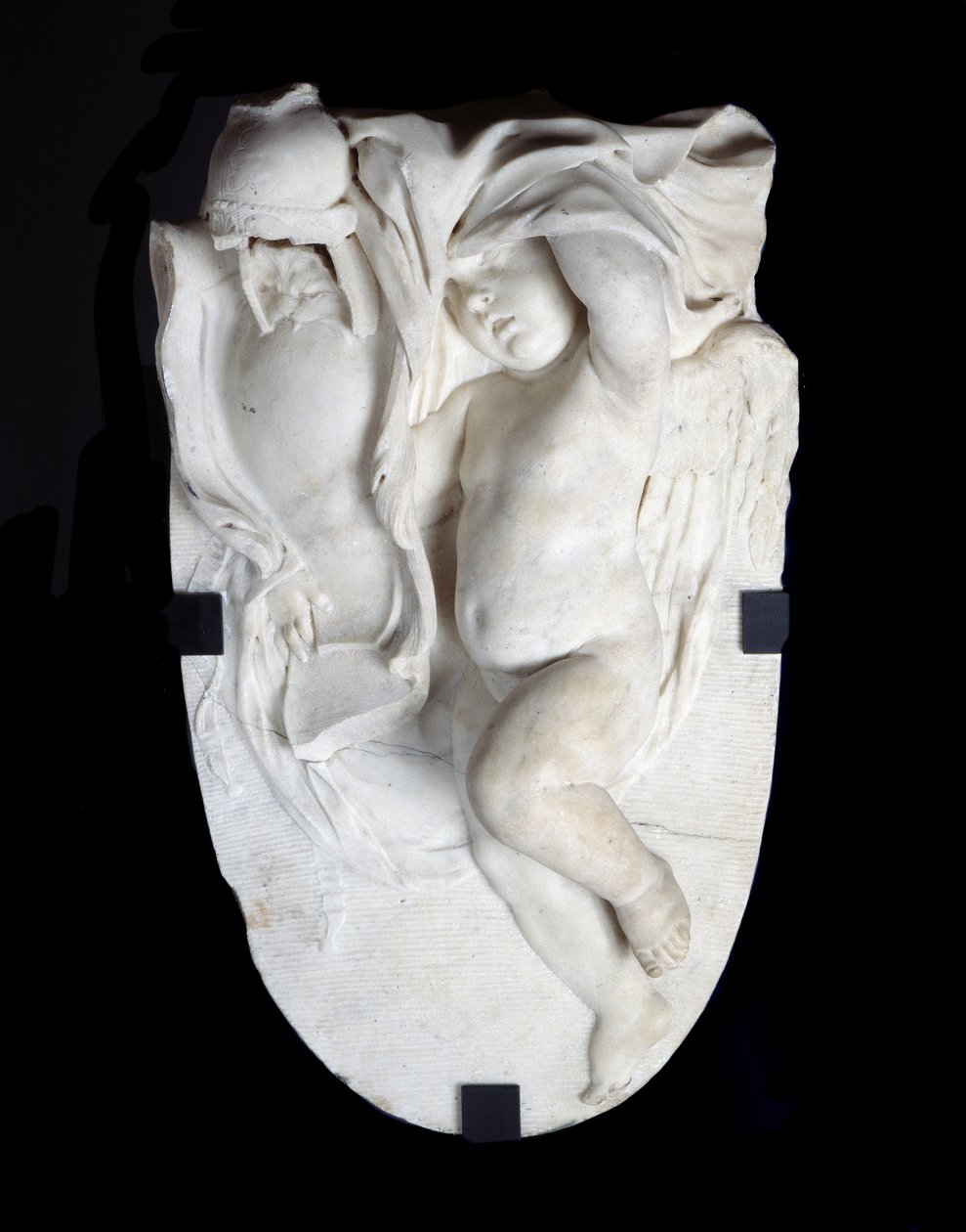 Kartusche (Marmorskulptur) von Christophe Veyrier