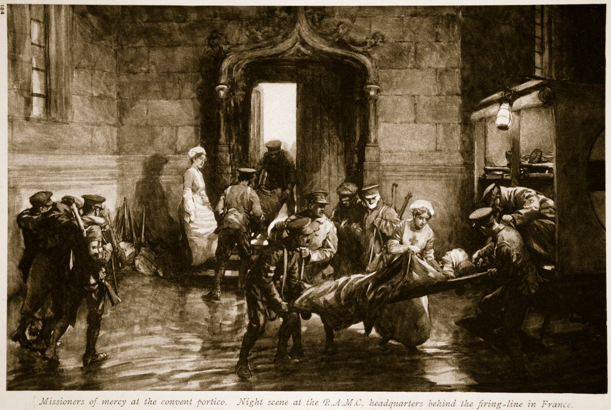 Missionare der Barmherzigkeit am Klosterportikus, 1914-19 von Christopher Clark