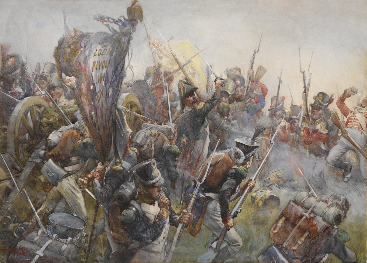 Das 88. Fußregiment in der Schlacht von Salamanca, 1812, 1904 von Christopher Clark