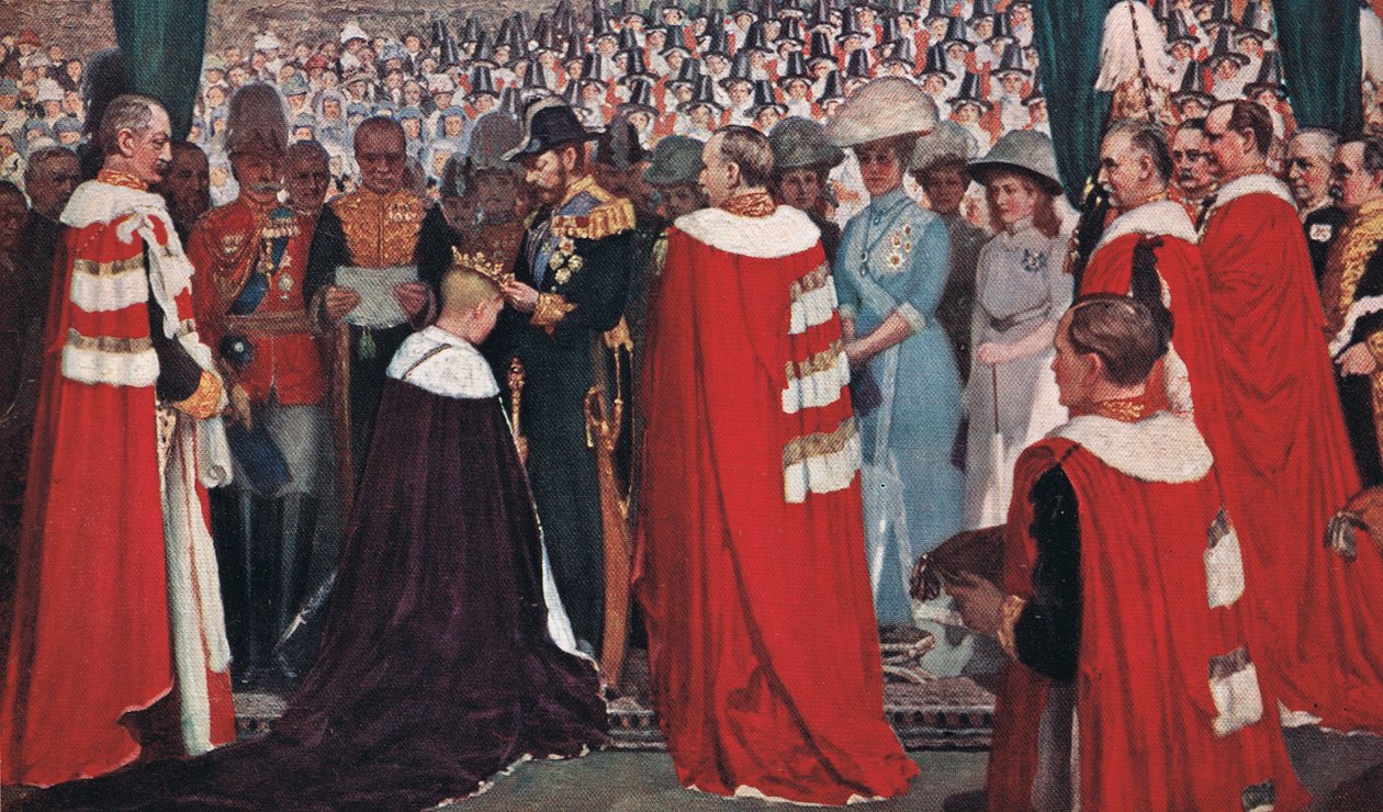 Die Investitur des Prinzen von Wales, ca. 1915 von Christopher Williams