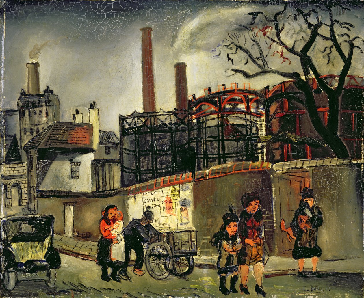 Straßenszene in Paris, 1926 von Christopher Wood