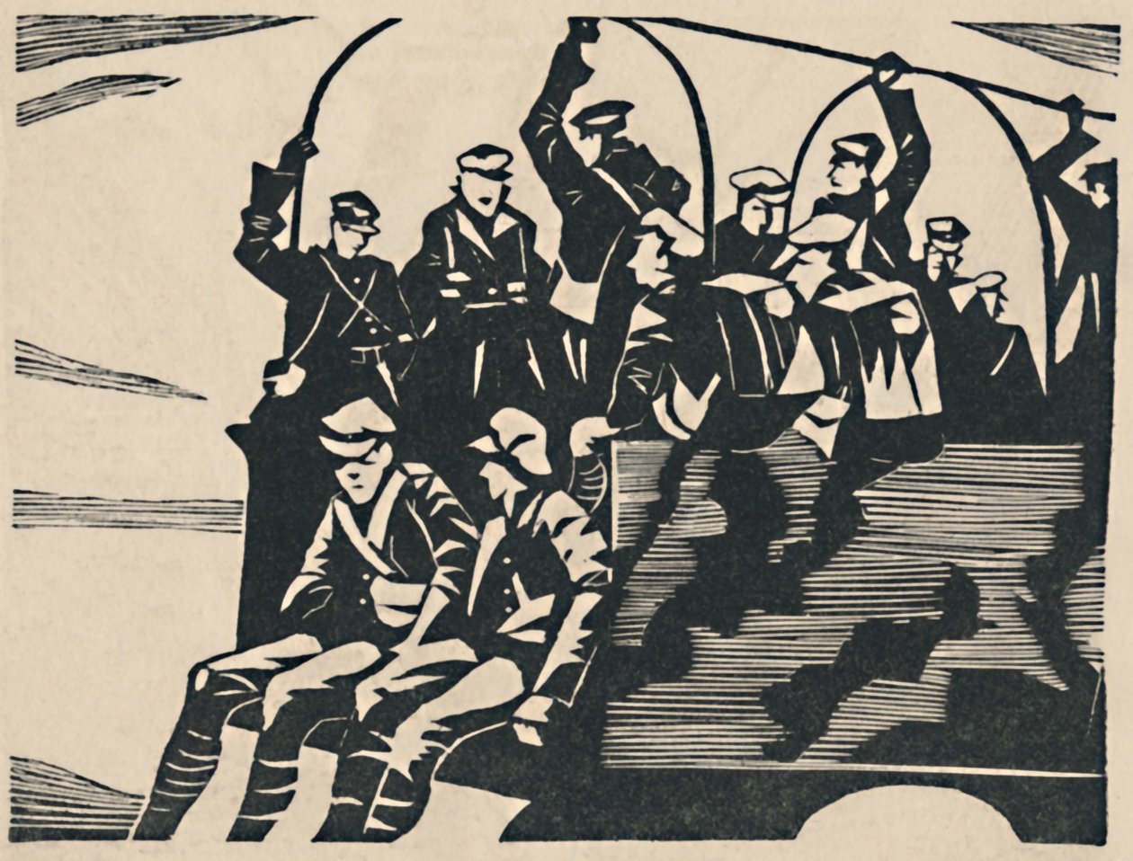 Lorry-Jumpers, 1919 von Christopher Richard Wynne Nevinson