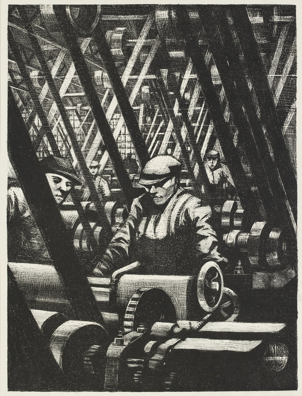 Die Herstellung des Motors, 1917 von Christopher Richard Wynne Nevinson