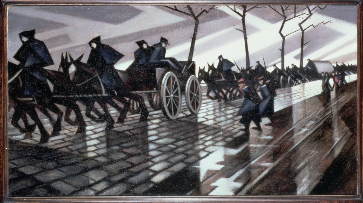 Der Weg nach Ypern von Christopher Richard Wynne Nevinson