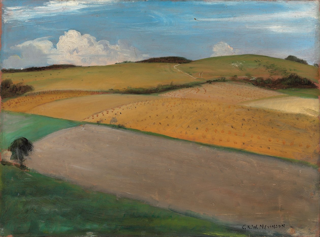 The Trundle bei Goodwood von Christopher Richard Wynne Nevinson