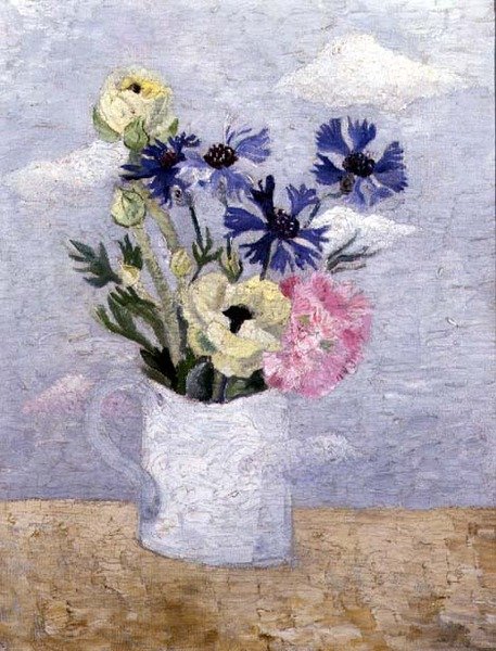 Blumen in einem weißen Becher von Christopher Wood
