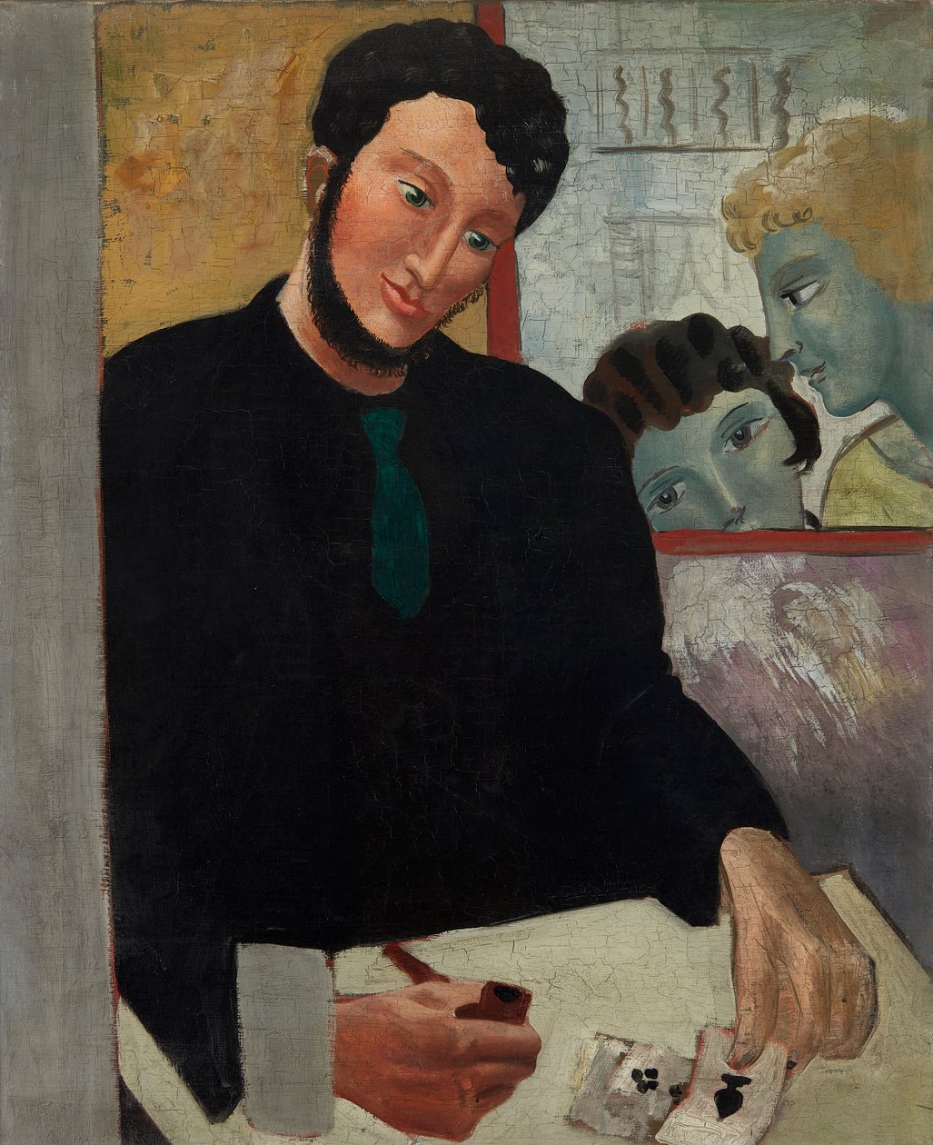 Mann mit Karten von Christopher Wood