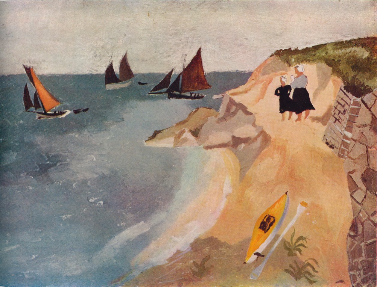 Meereslandschaft, Treboul, ca. 1929, 1938 von Christopher Wood