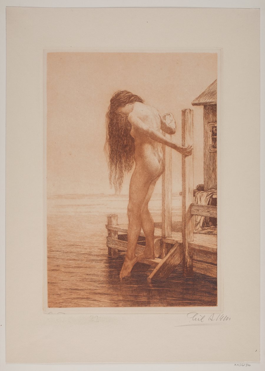 Badende Dame von Cilius Johannes Konrad Andersen
