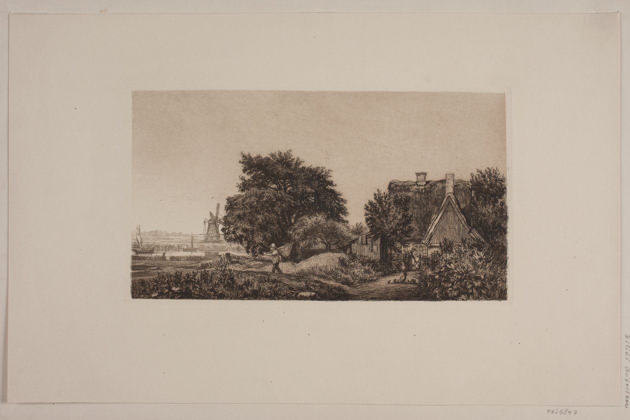 Landschaft mit Mühle von Cilius Johannes Konrad Andersen
