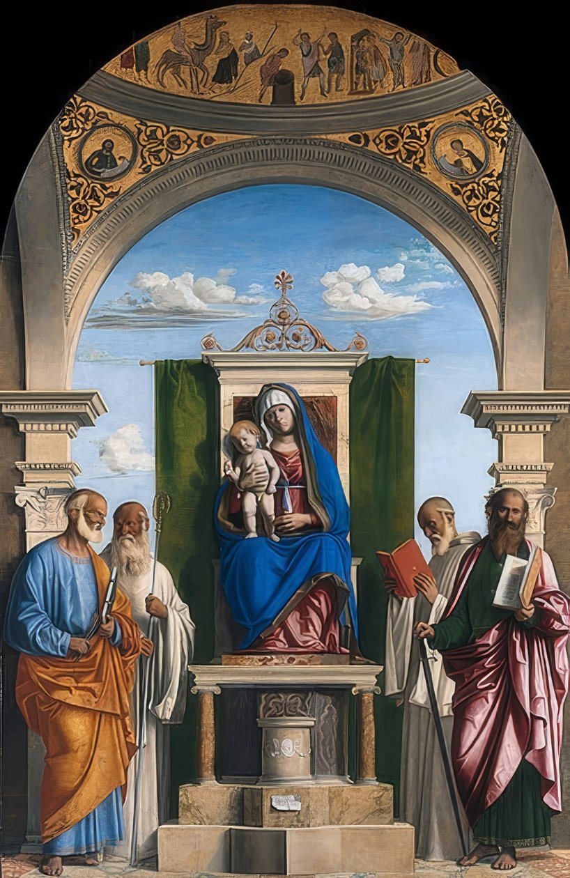 Thronende Maria mit dem Kind von Cima da Conegliano