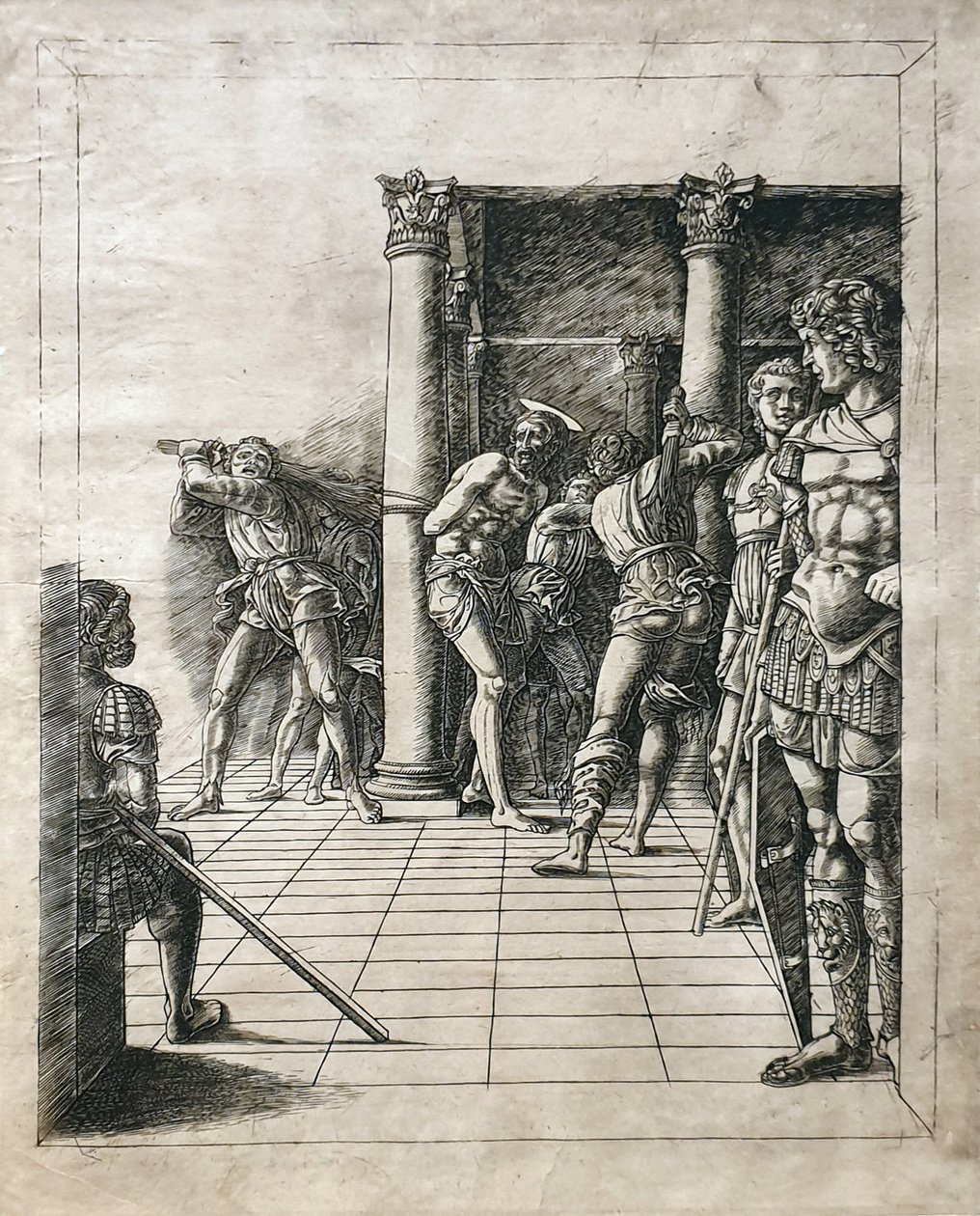 Die Geißelung Christi von Circle of Andrea Mantegna