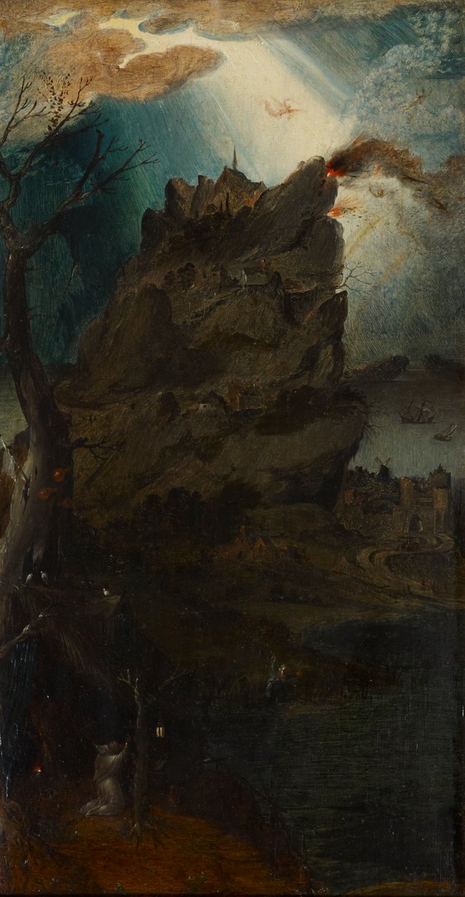 Landschaft mit Einsiedler von Circle of Jan Wellens de Cock