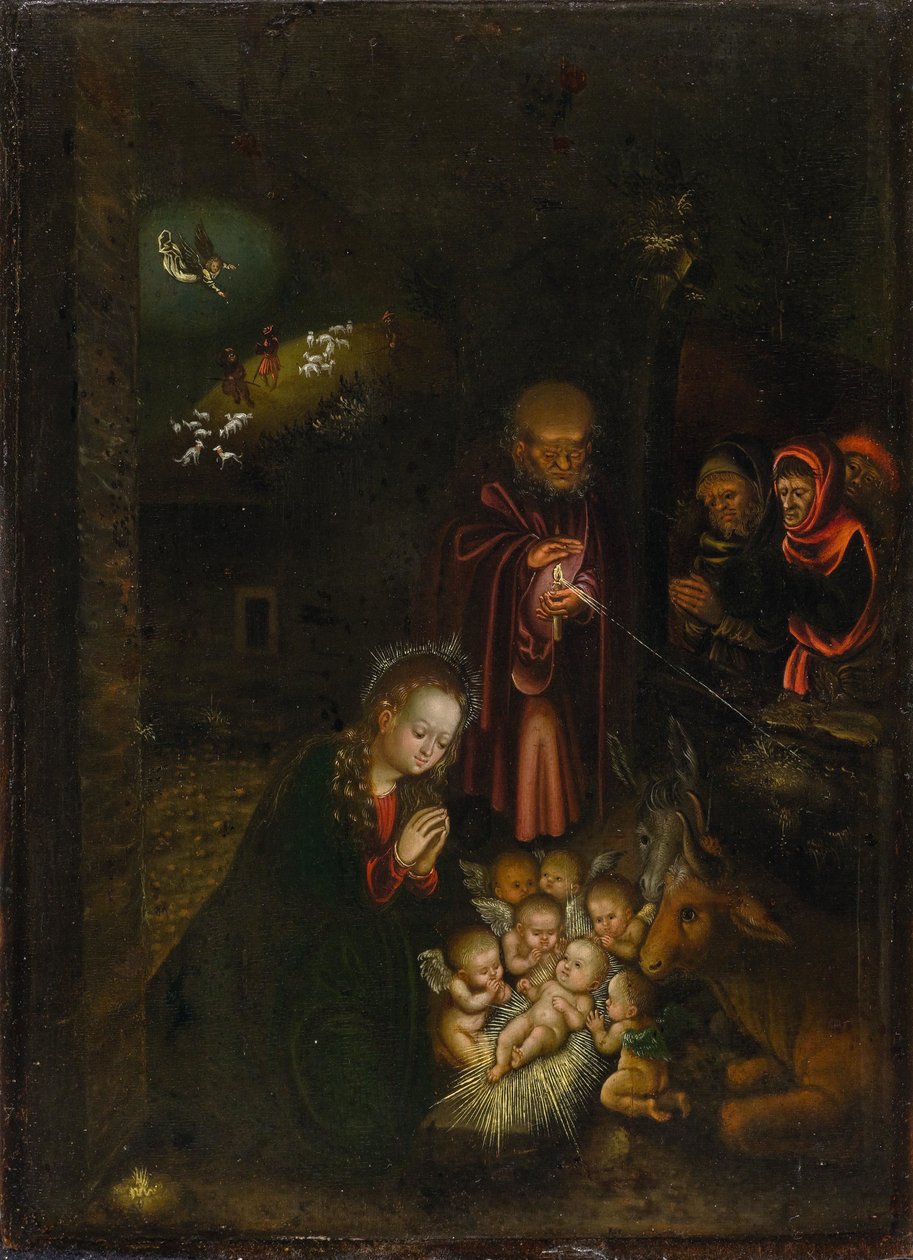 Geburt Christi von Circle of Lucas Cranach the Elder