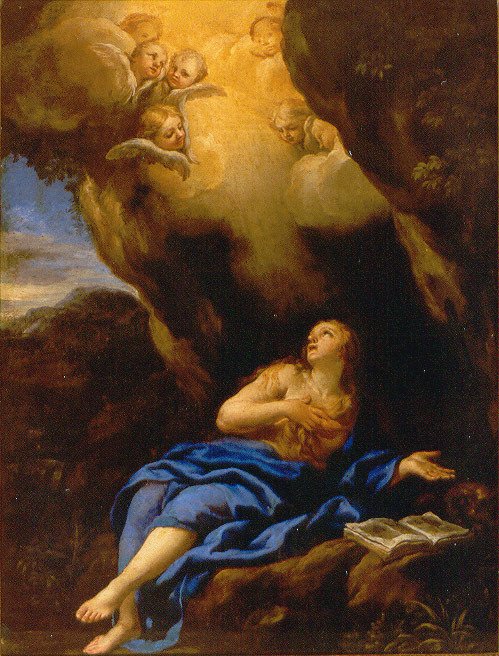 Maria Magdalena in der Höhle von Ciro Ferri