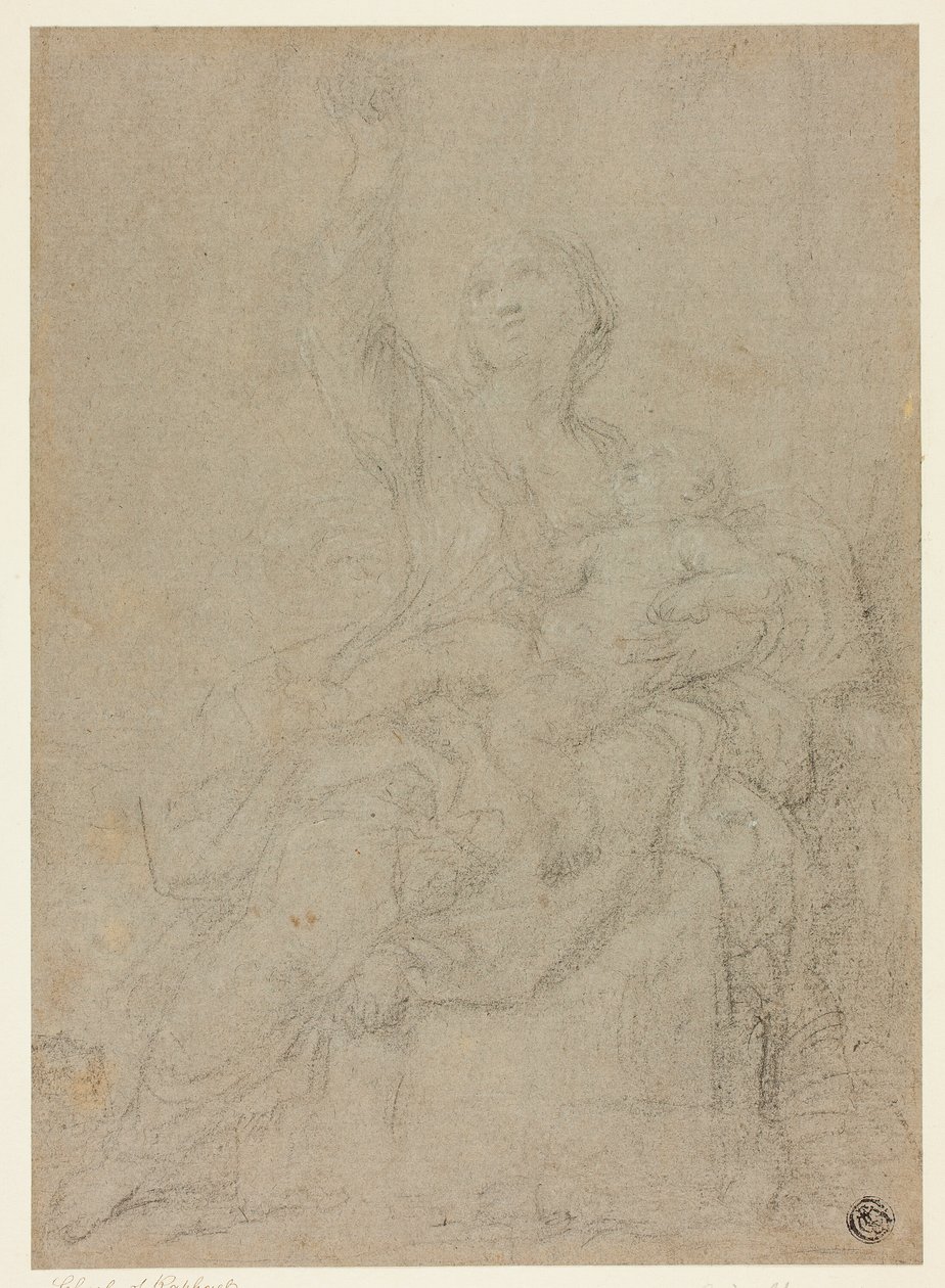 Sitzende Madonna mit Kind von Ciro Ferri