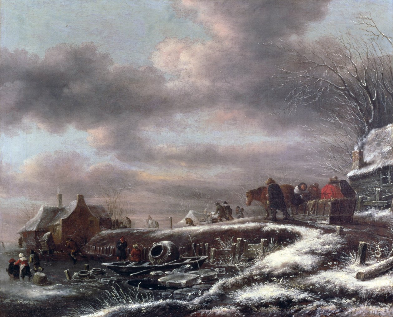Winterlandschaft von Claes (1630 76) Molenaer