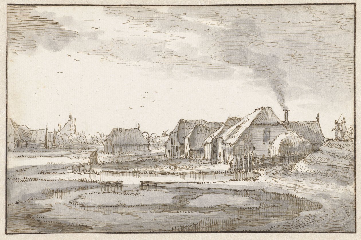 Spaarndammerdijk bei den Braakjes von Claes Jansz. Visscher (II)