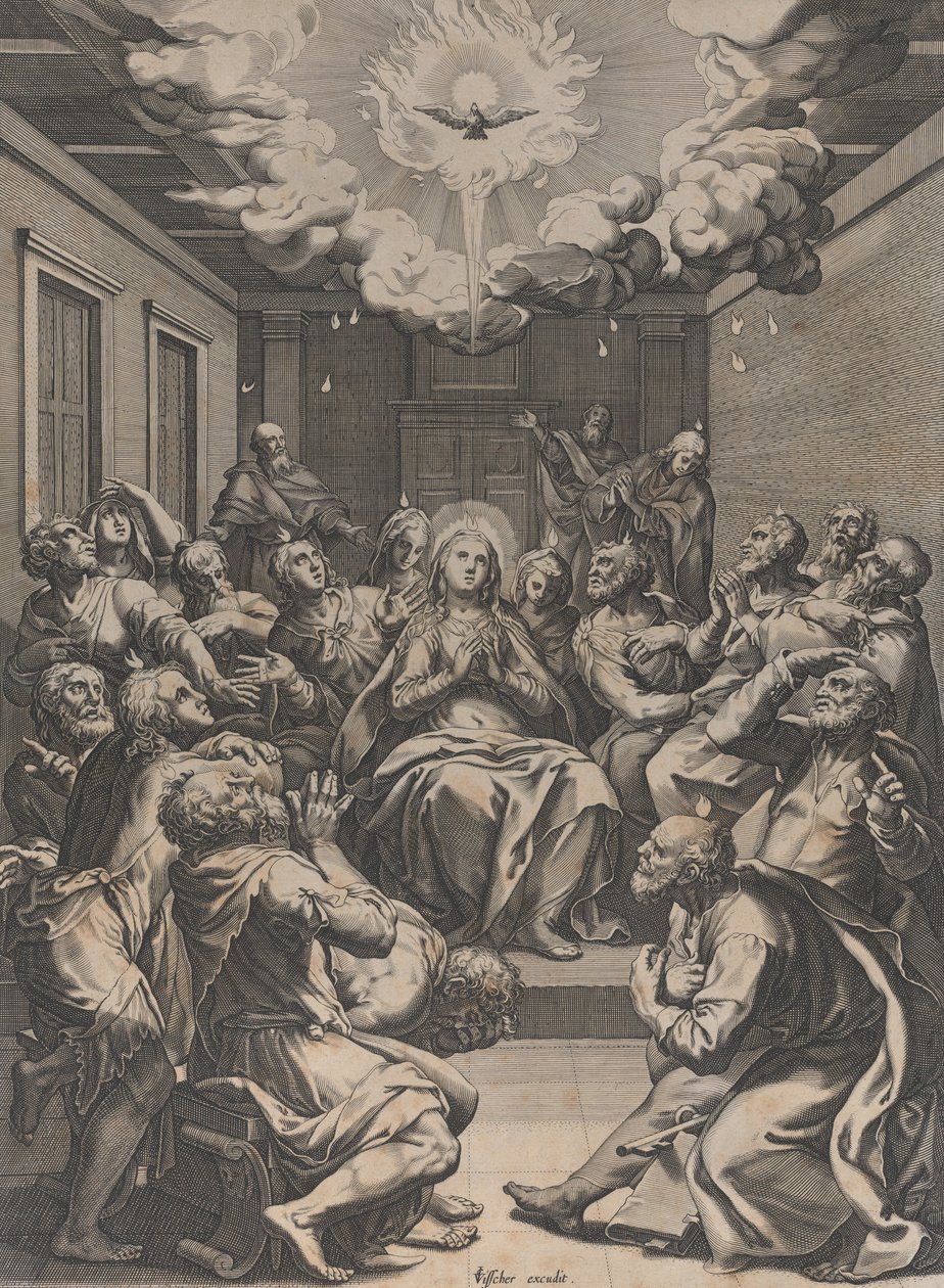 Pfingsten, 1574 von Claes Jansz Visscher