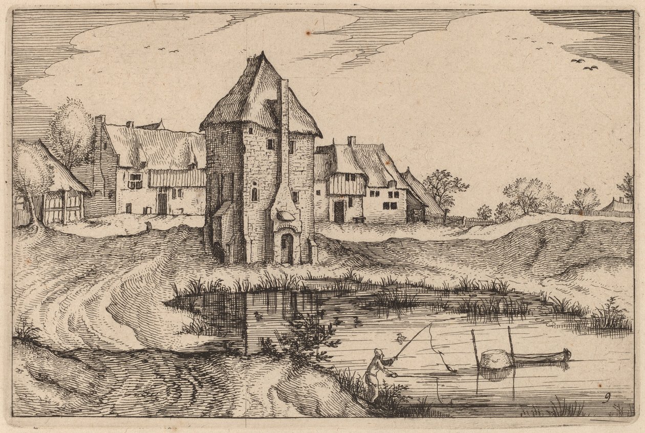 Der Teich von Claes Jansz Visscher after Johannes van Doetechum, the Elder after Lucas