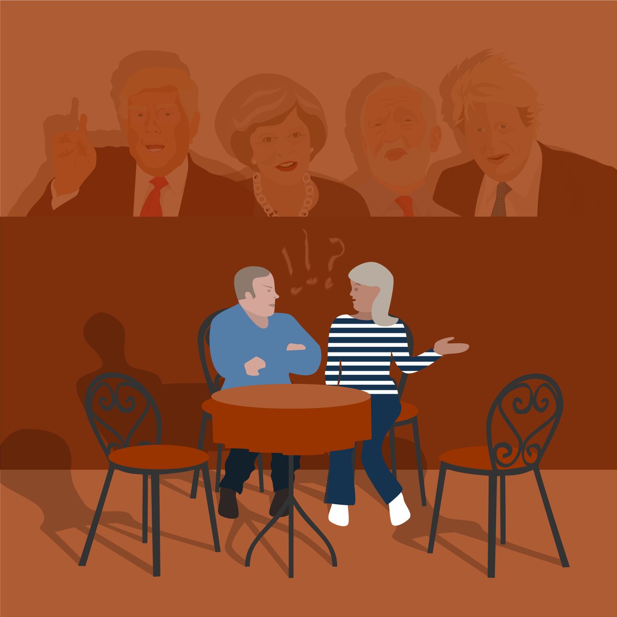 Café-Debatte von Claire Huntley