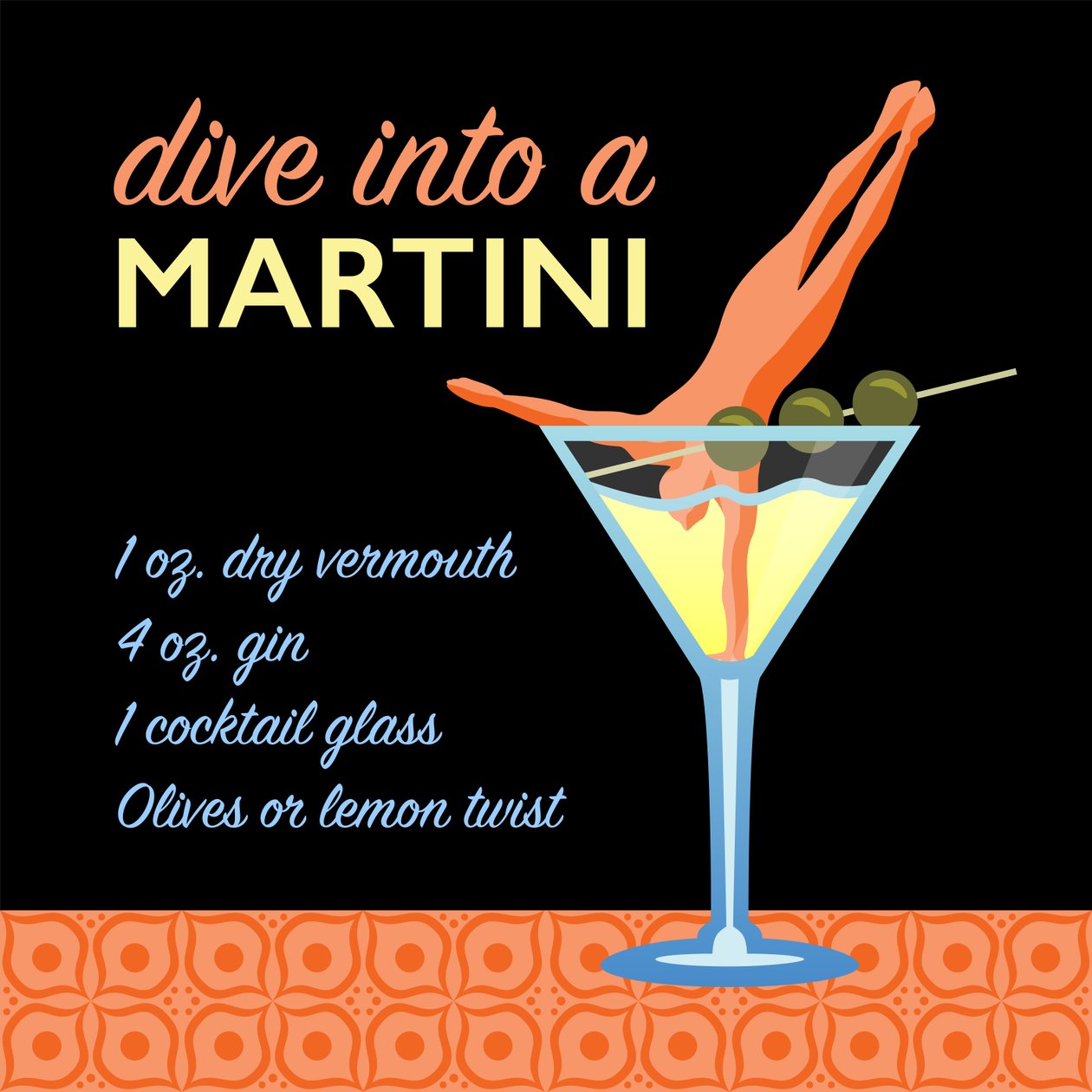 Klassischer Martini von Claire Huntley