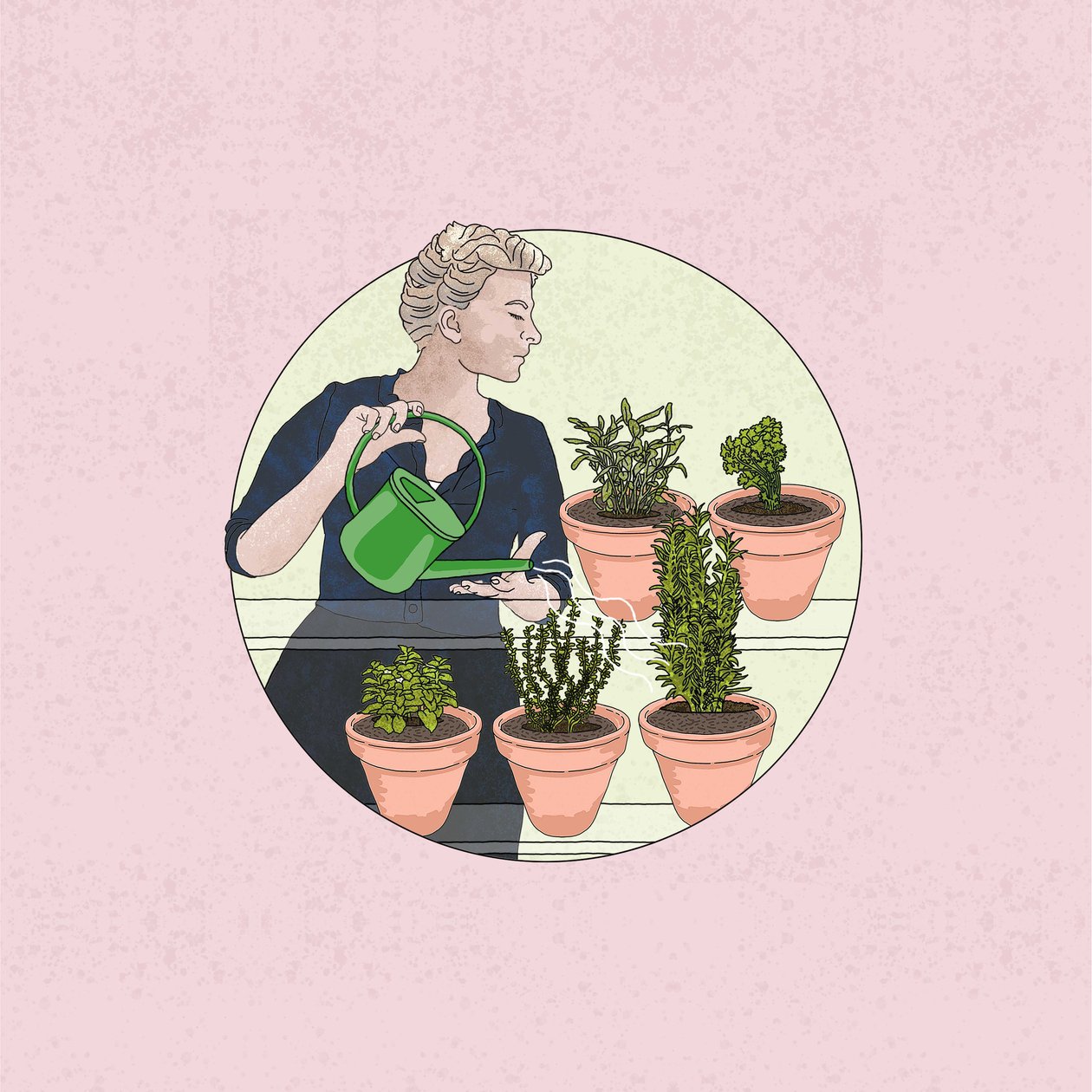 Kräutergarten, 2024 von Claire Huntley