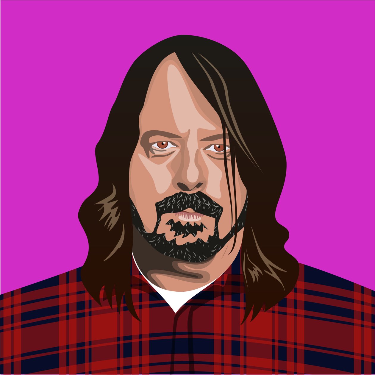 Porträt von Dave Grohl von Claire Huntley